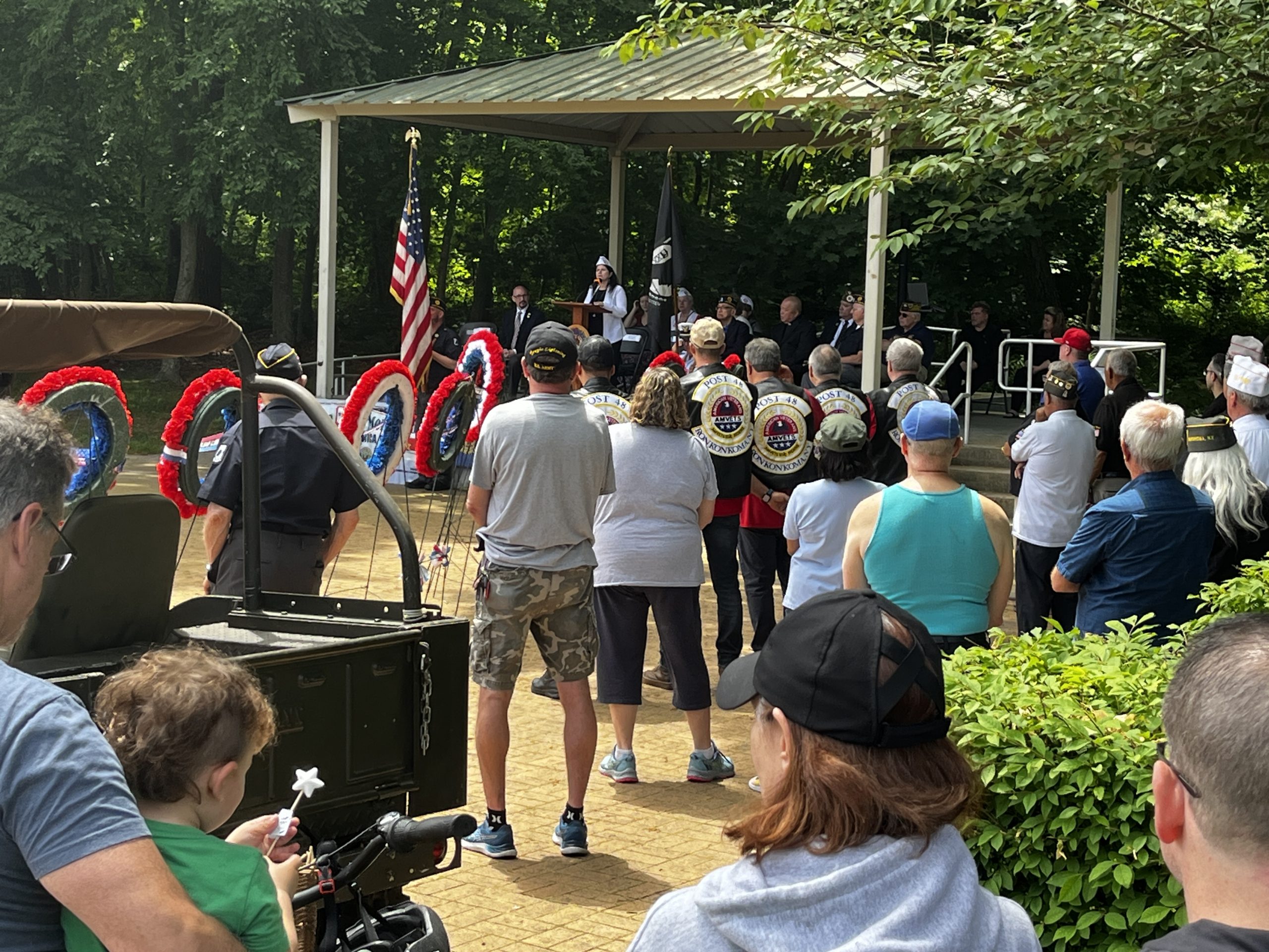 Memorial Day Ceremony at Raynor Park.